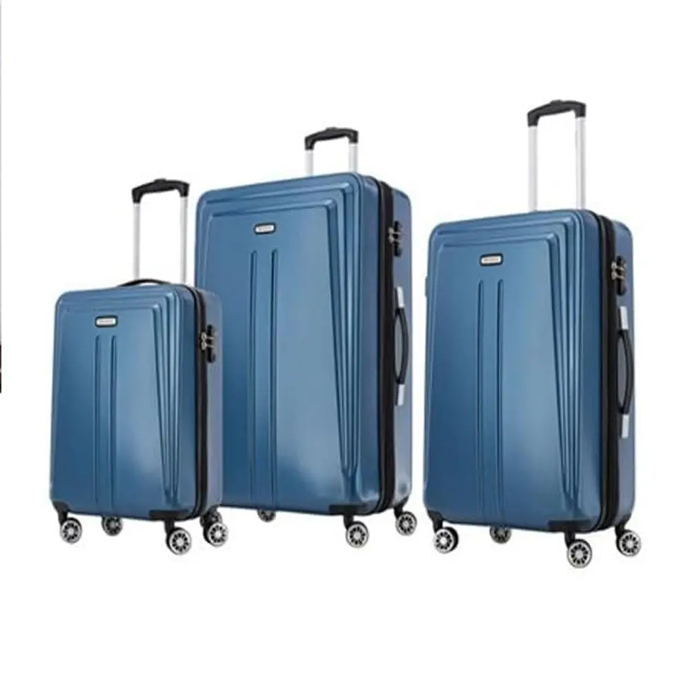 Samsonite Quantum Dlx 3 Piece Hardside Expandable Spinner Luggage Set – Blue 1