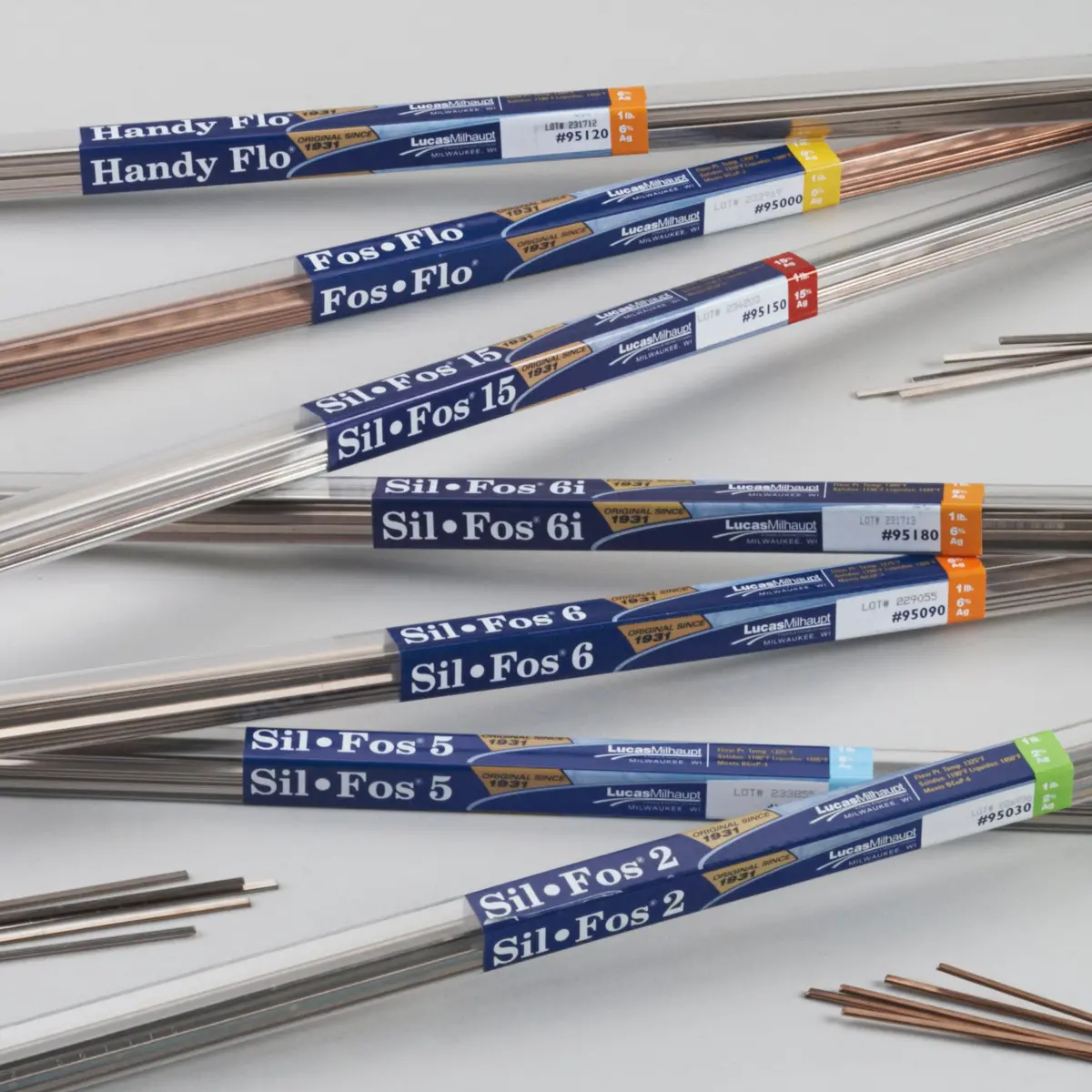 Sil-Fos 5 Brazing Rods, 1-Lb. Tube, Lucas-Milhaupt 95060 1