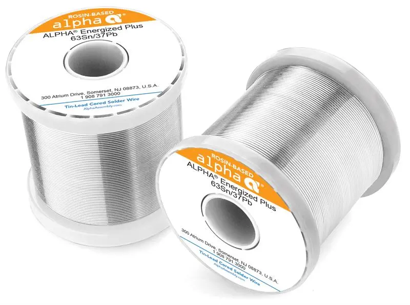Alpha 110180, Sn63/Pb37 Energized-Plus P3 Rosin .062" Diameter Solder Wire, 1 Lb Spool 1