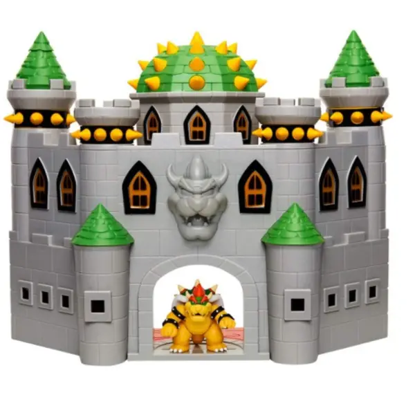 Jakks Pacific Nintendo Bowser's Castle Playset With Bowser Action Figure – Interactive Super Mario Toy With Sounds & Trap Door – Ages 3+ 1