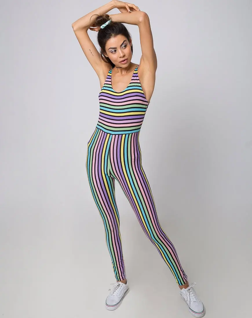 Unitard In New Stripe 1